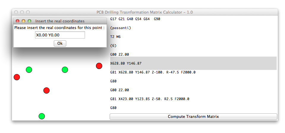 Drilling transformation matrix