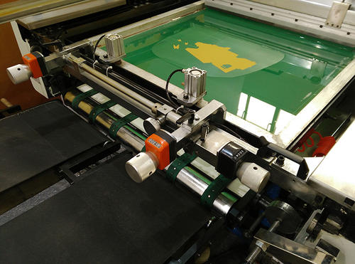 New screen printing process machine